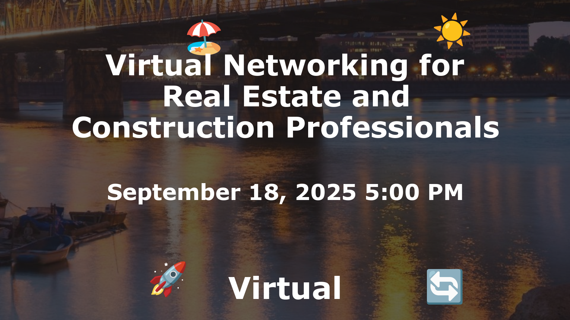 Virtual Networking for Real Estate and Construction Professionals event image